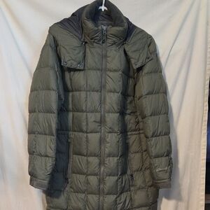 Eddie Bauer Altamira Down Parka Womens XL Petite Green